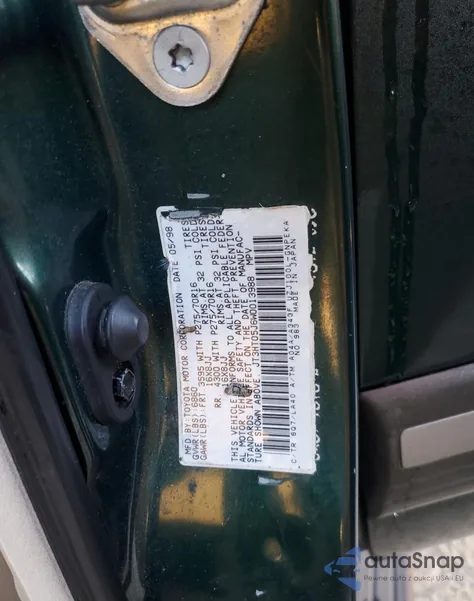 1998 Toyota Land Cruiser from USA, damaged, VIN JT3HT05J6W0013988